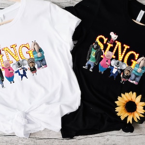 Sing Movie Shirt, Custom Sing Movie Shirt, Sing Pig Birthday Shirt, Sing Family Shirt, Sing Party Shirt, Birthday Boy and Girl, Kids T-shirt