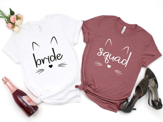Cat bachelorette party shirts sale