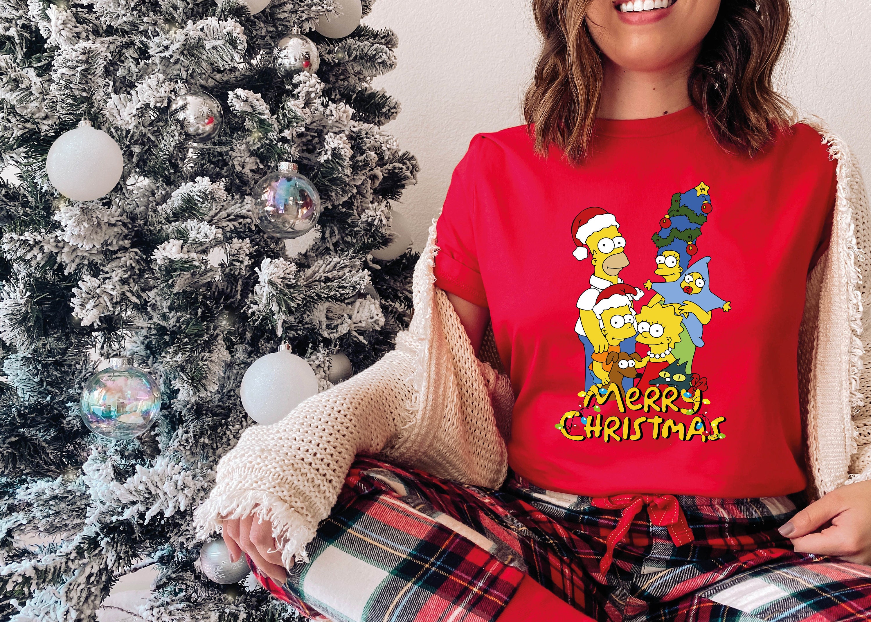 Merry Christmas the Simpsons Family Shirt, Christmas Vibes, Christmas  Family Tee, Gift for Christmas, Matching Group Christmas T Shirt - Etsy