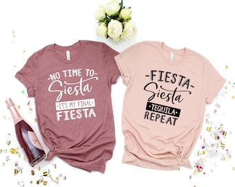 Siesta Fiesta Tequila Bachelorette Party Shirts, Bachelorette Shirt, Bridesmaid Shirts, Bridesmaid Proposal, Bride Shirt, Bridal Party Shirt