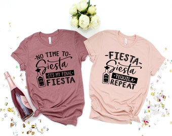 Siesta Fiesta Tequila Bachelorette Party Shirts, Bachelorette Shirts, Bridesmaid Shirts, Bridesmaid Proposal, Bride Shirt,Bridal Party Shirt