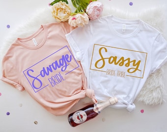 Savage Bride Shirt, Bride Tribe Shirt, Bridal Party Shirts, Bachelorette Party Shirt, Wedding Party Shirt, Bride Squad Shirt, Bride Gifts