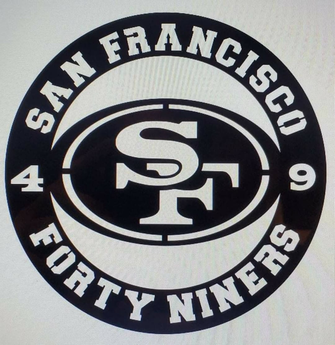 SF 49ers Metal Art Sign San Francisco Forty Niners Metal Art 