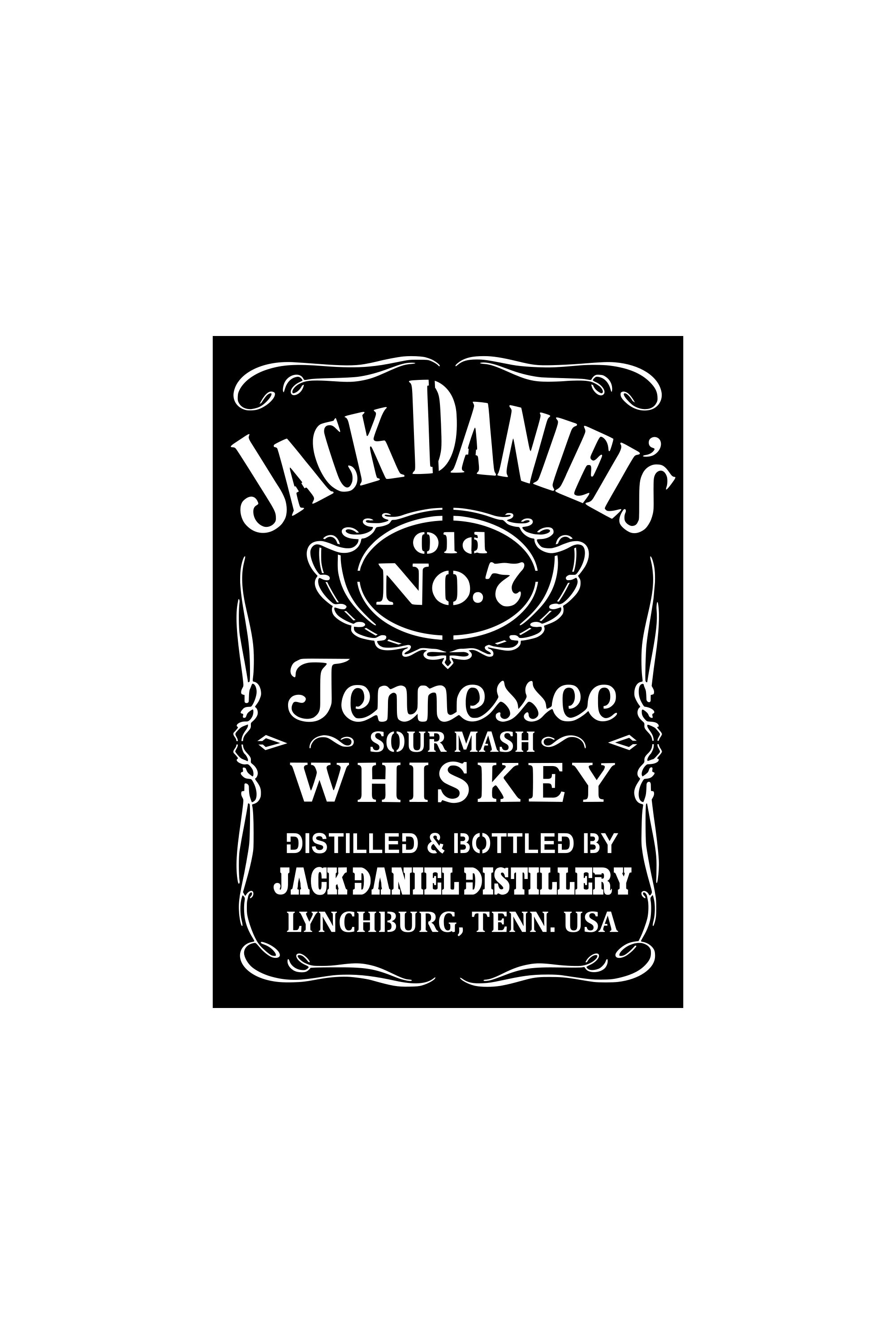 Jack Daniels Bottle Metal Sign | Etsy