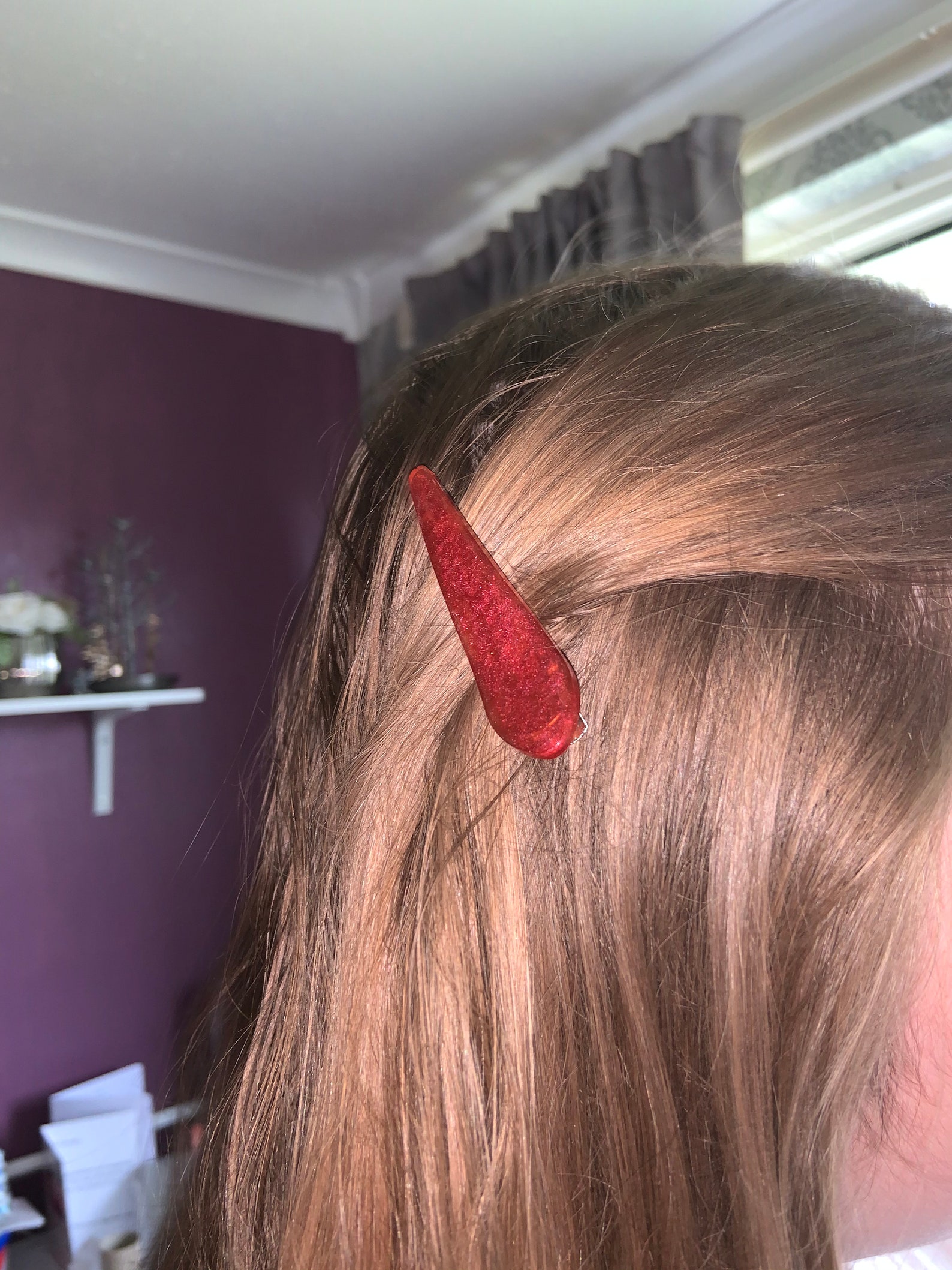 Handmade Pearlescent Hair Grips Etsy