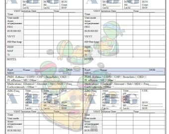 Respiratory Therapist's Report Sheet