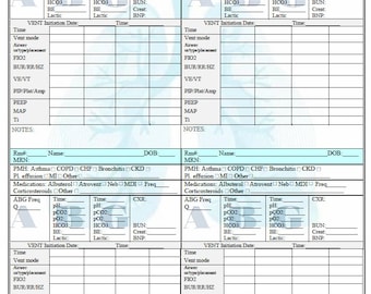 Respiratory Therapist&#39;s Report Sheet