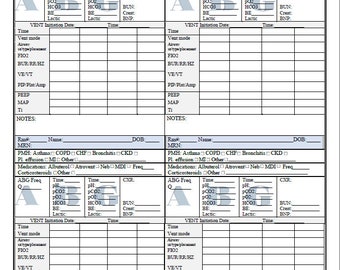 Respiratory Therapist&#39;s Report Sheet