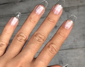 Short Coffin Nails Etsy Short Coffin Nails Etsy