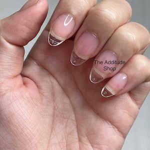 XXS Almond Stiletto Full Soft Gel Coverage Nail Tips - Etsy
