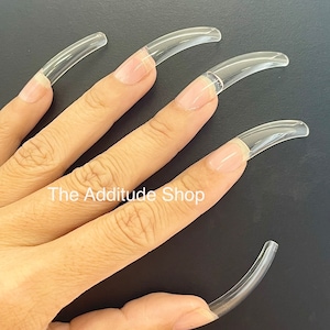 Curved full cover Soft gel nail tips 500 tips