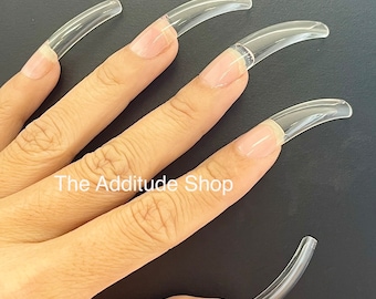 Curved full cover Soft gel nail tips 500 tips