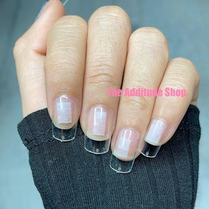 500 pieces Short square full soft gel coverage nail tips