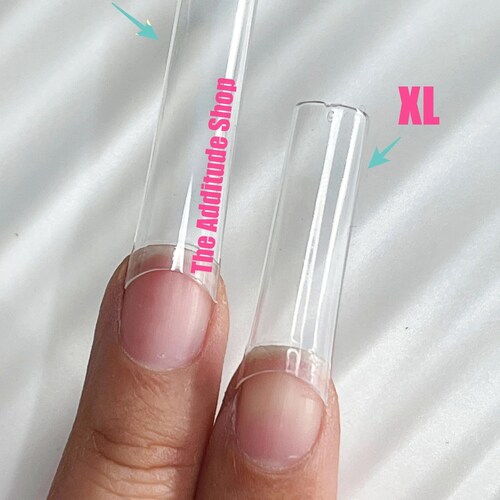 500 Pieces Coffin XXL Ccurve Half Cover Nail Tips Etsy