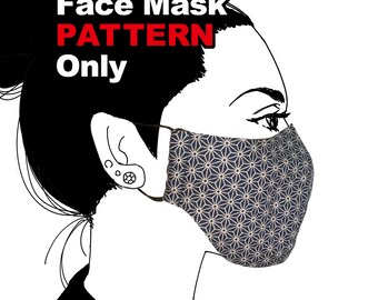 Easy and Fit well, Beautiful Shape Face Mask pattern