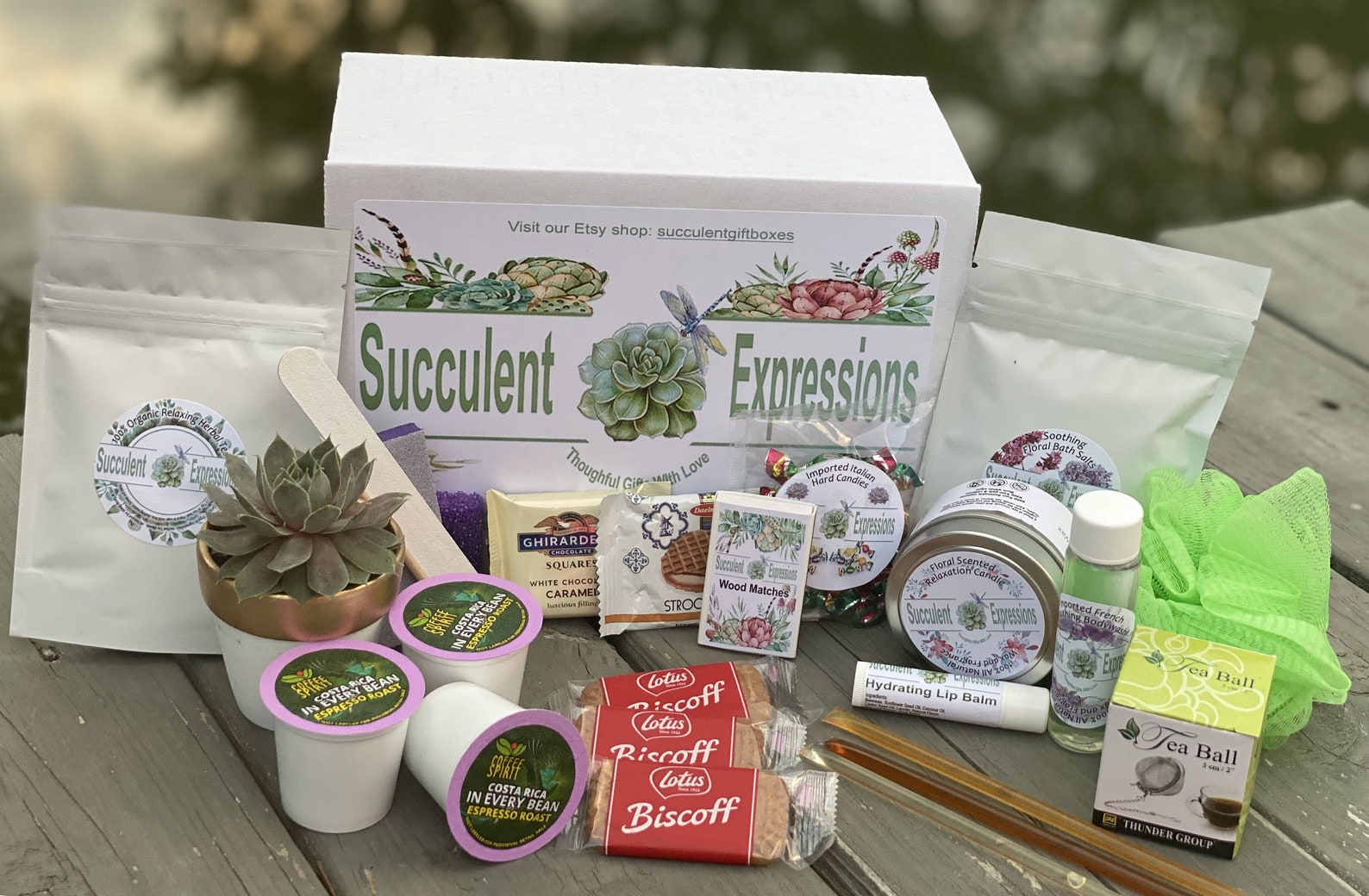 Sympathy Gift Succulent Gift Box Condolence Care Package Etsy