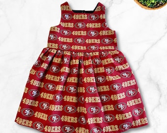San Francisco 49ers Football Fan Baby Infant Dress or Headband