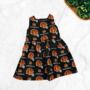 Robe ou bandeau pour bébé fan de football des Bengals de Cincinnati