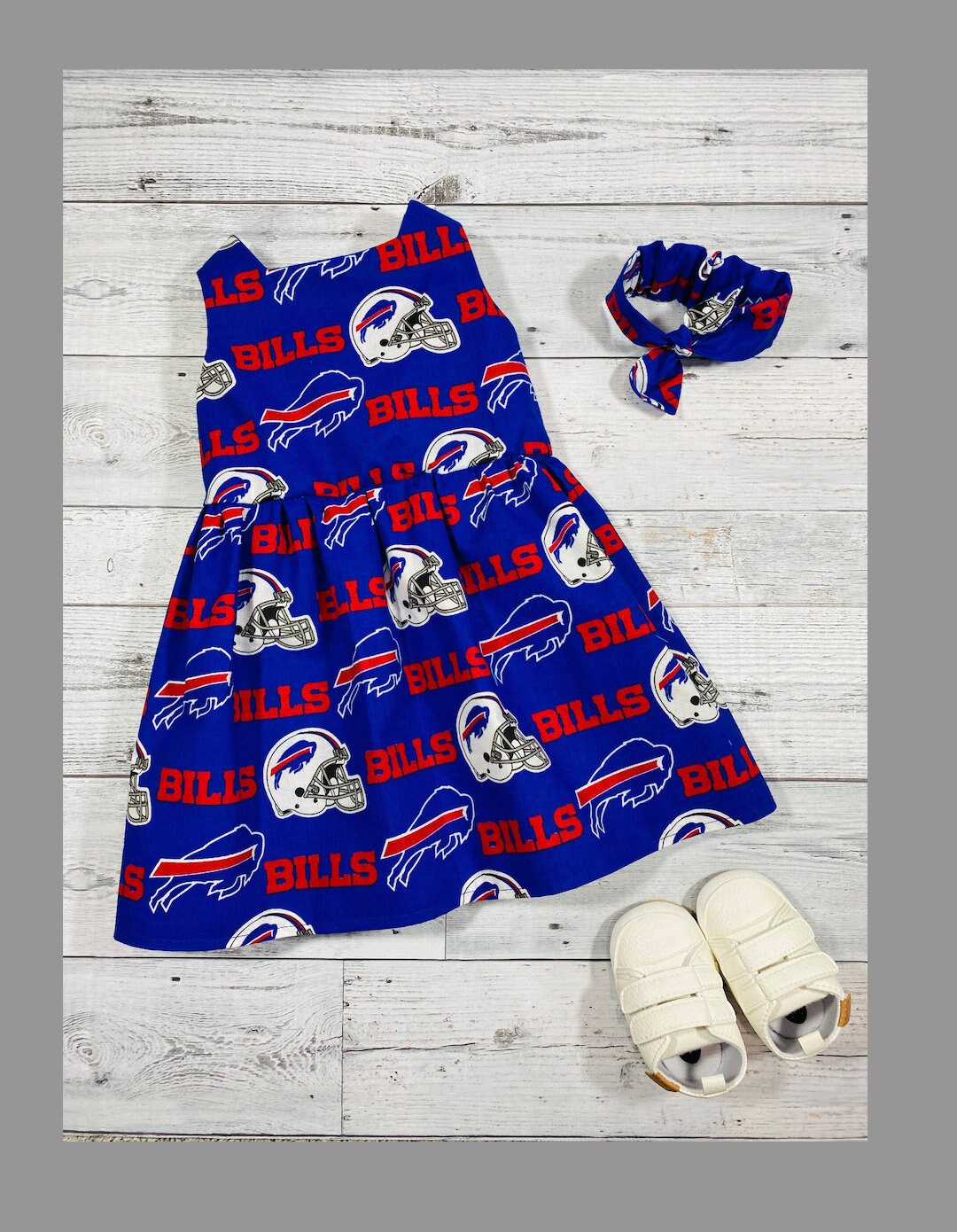 Buffalo Bills Football Fan Baby Infant Dress or Headband Etsy
