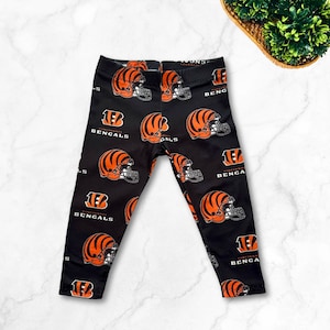 Cincinnati Bengals Football Fan Baby, Flickor, Junior, Unisex, Pojkar, Småbarn, Stretchiga, Mjuka, Leggingsbyxor