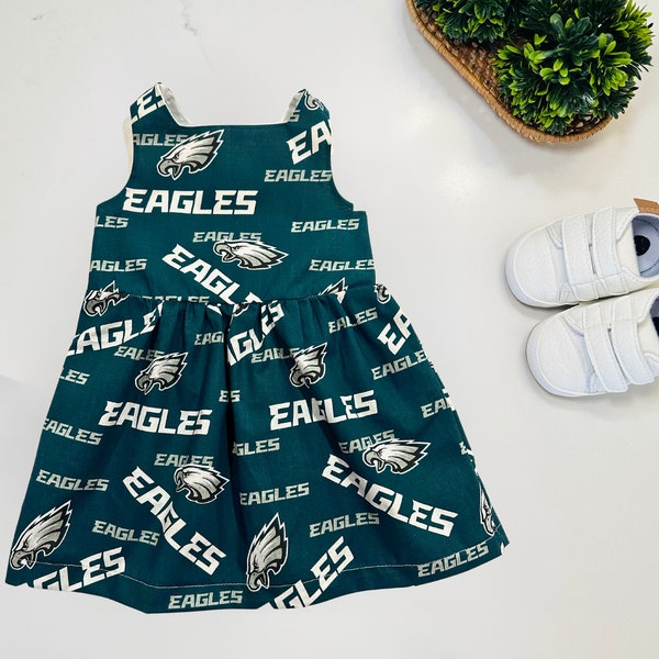Philadelphia Eagles Football Fan Baby Infant Dress or Headband