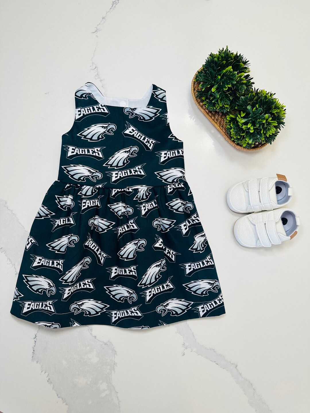 Philadelphia Eagles Football Fan Baby Infant Dress or Headband Etsy