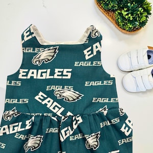 Philadelphia Eagles Football Fan Baby Infant Dress or Headband image 6