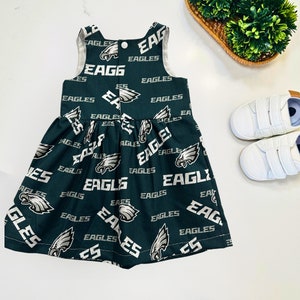 Philadelphia Eagles Football Fan Baby Infant Dress or Headband image 7