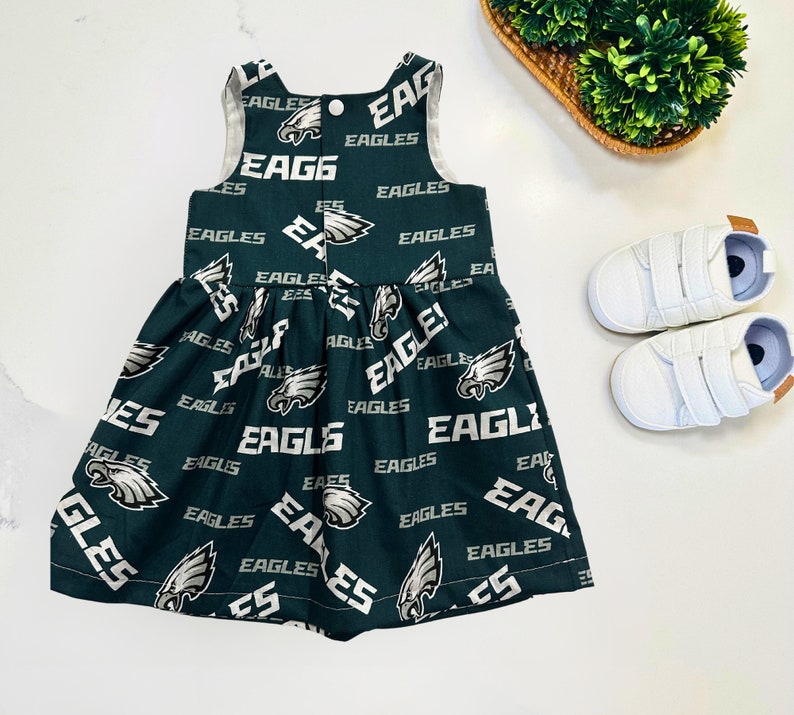 Philadelphia Eagles Football Fan Baby Infant Dress or Headband image 7