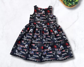 New England Patriots Football Fan Baby Infant Dress or Headband
