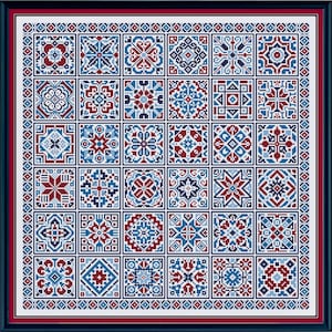 Azulejos De Punto De Cruz