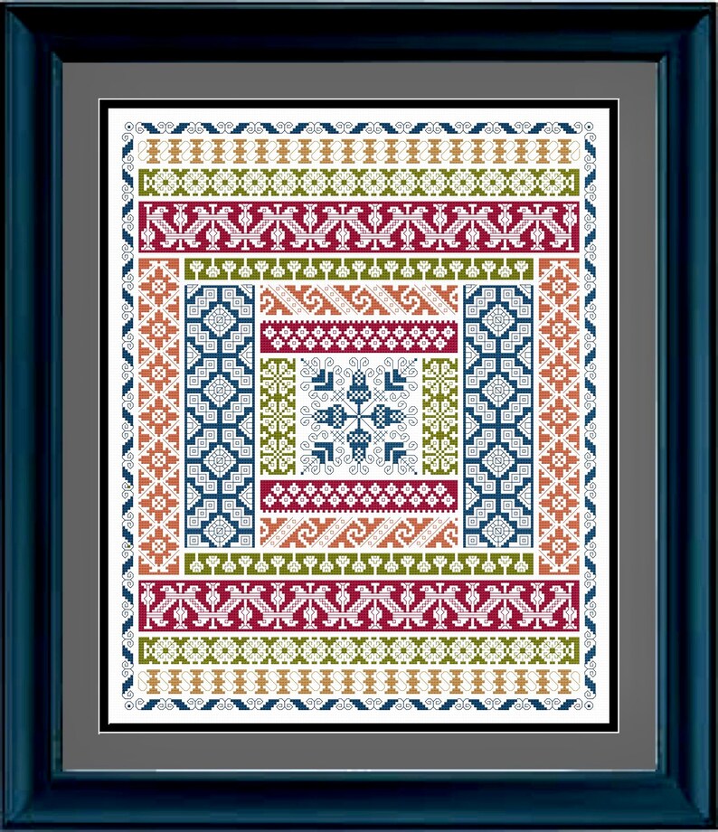 Portuguese Cross-StitchBackstitch Sampler