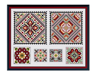 Ukrainian Squares - Cross Stitch Pattern