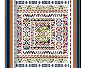 Portuguese Cross Stitch Sampler - Embroidery Pattern
