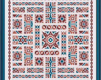 Cross Stitch Collages - Embroidery Sampler Pattern