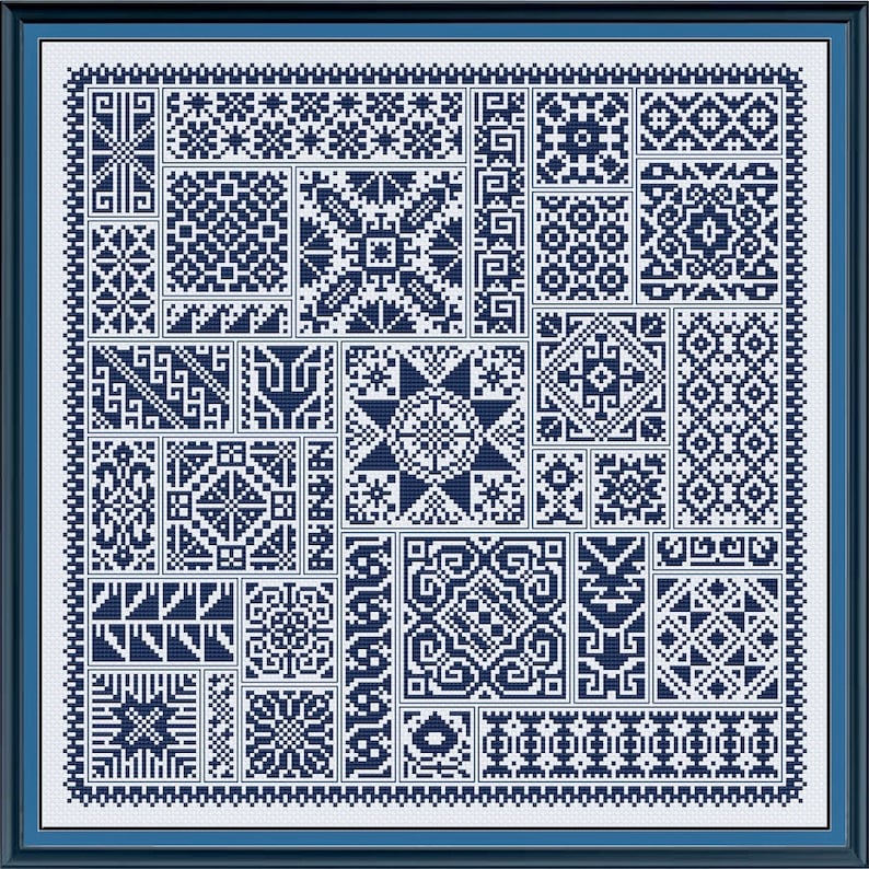Heritage Collage - Cross Stitch Sampler Pattern - Etsy