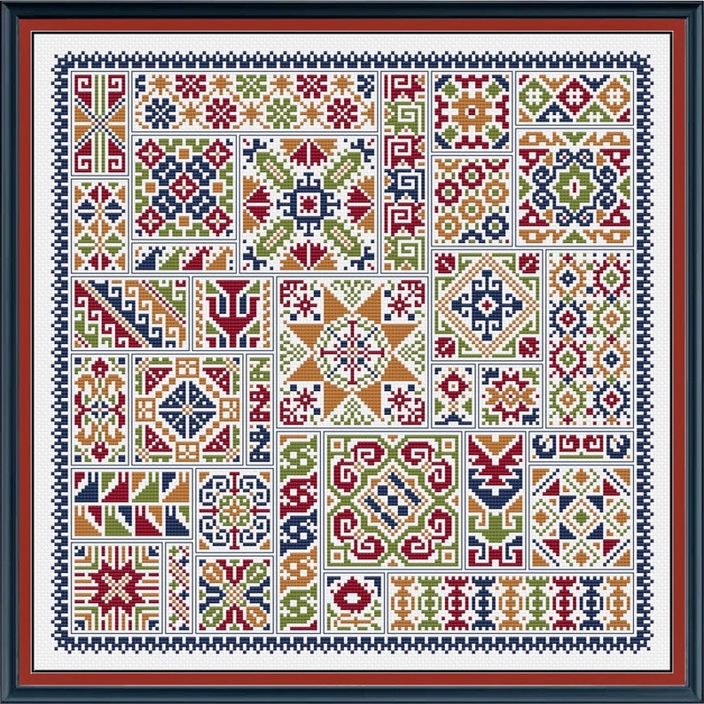 Heritage Collage - Cross Stitch Sampler Pattern - Etsy