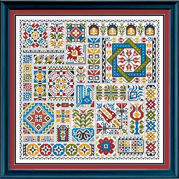 Greek Islands Sampler - Cross Stitch Pattern
