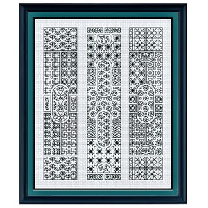 Marcadores de jardín de Blackwork