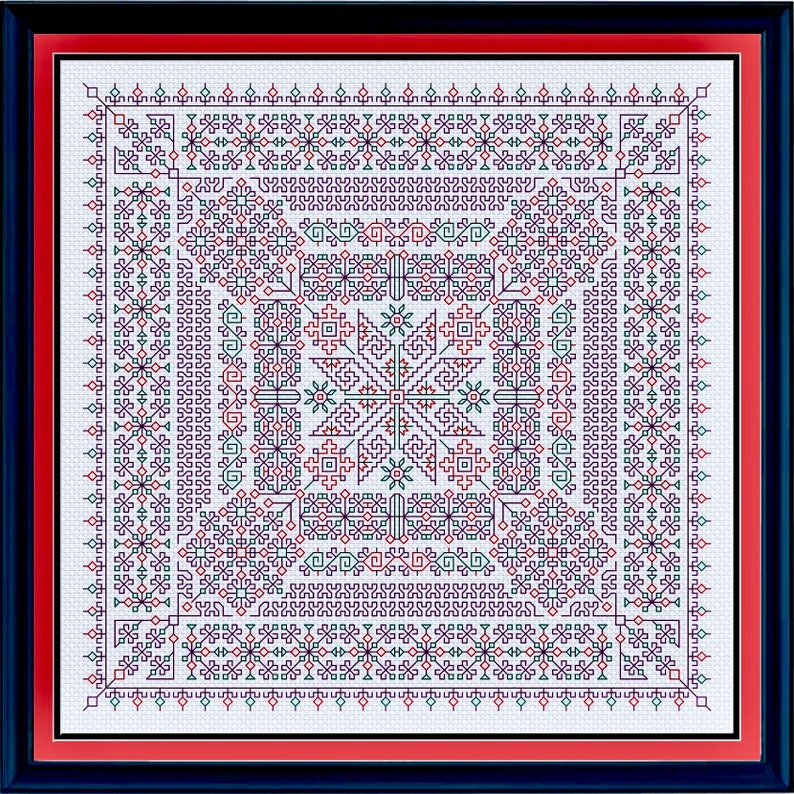 Kasuti Lotus from Cliffside Stitches