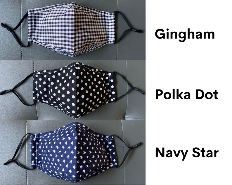 Breathable Face Mask With Filter Pocket & Nose Wire Triple Etsy UK