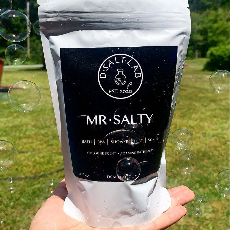 Bath Salts, for Men, Bath Salts Gift, Bath Soaking Salts, Organic, Essential Oils, for Him, Bath
