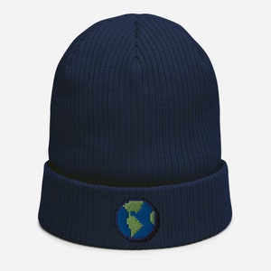 Eco-Friendly Beanie Hat, Sustainable Knit Cap, Winter Skull Cap, Beanies For Men Women, Organic Cotton Blend,  Chunky Knit Eco-Beanie, Hats