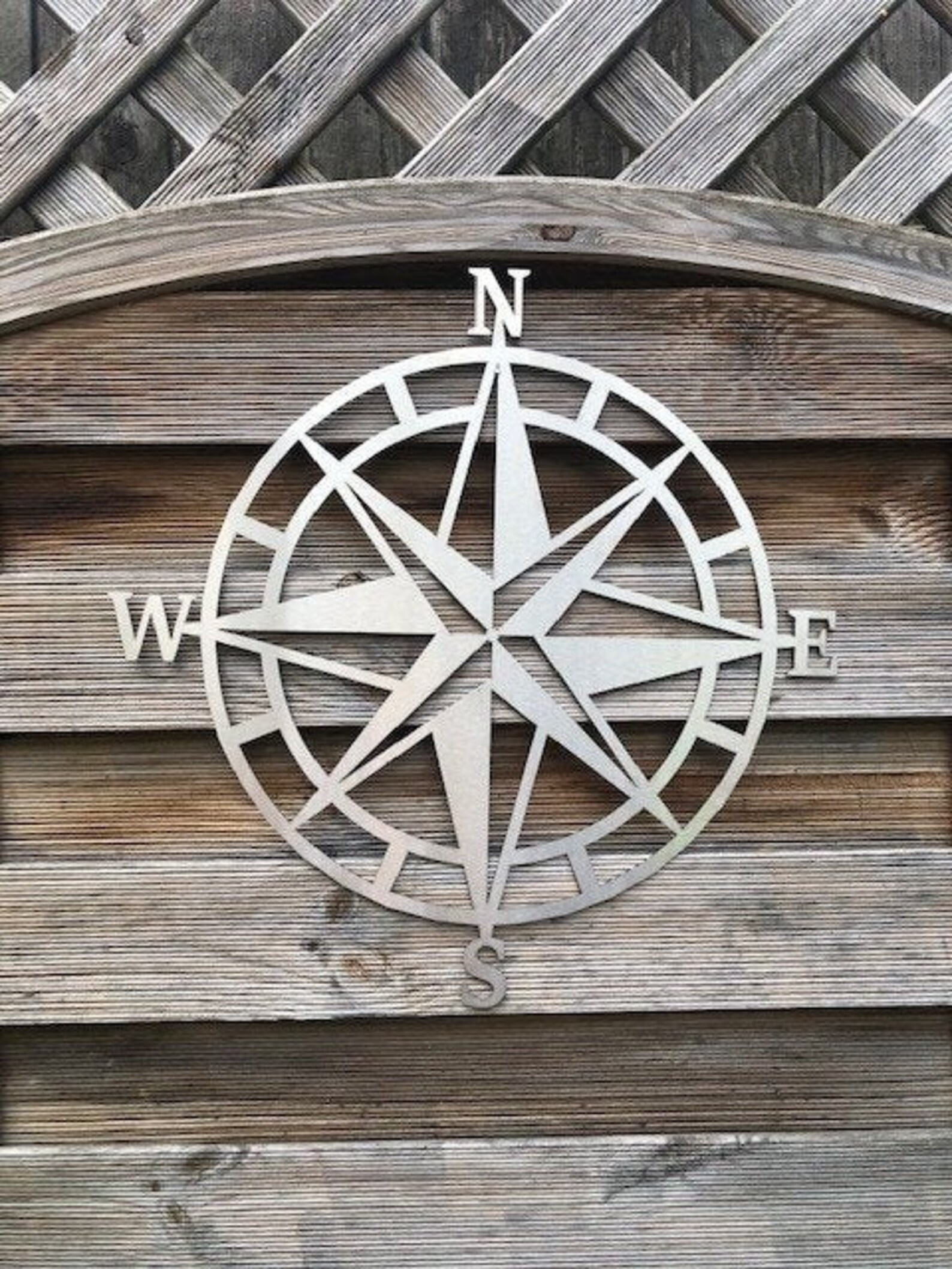 Nautical Compass Metal Wall Art Garden Art Wall Decoration