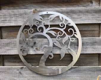 Tree Of Life Art In Brushed Stainless Steel, Tree Of Life, Family Tree, Art Work