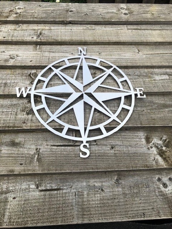 Nautical Compass Metal Wall Art Garden Art Wall Decoration