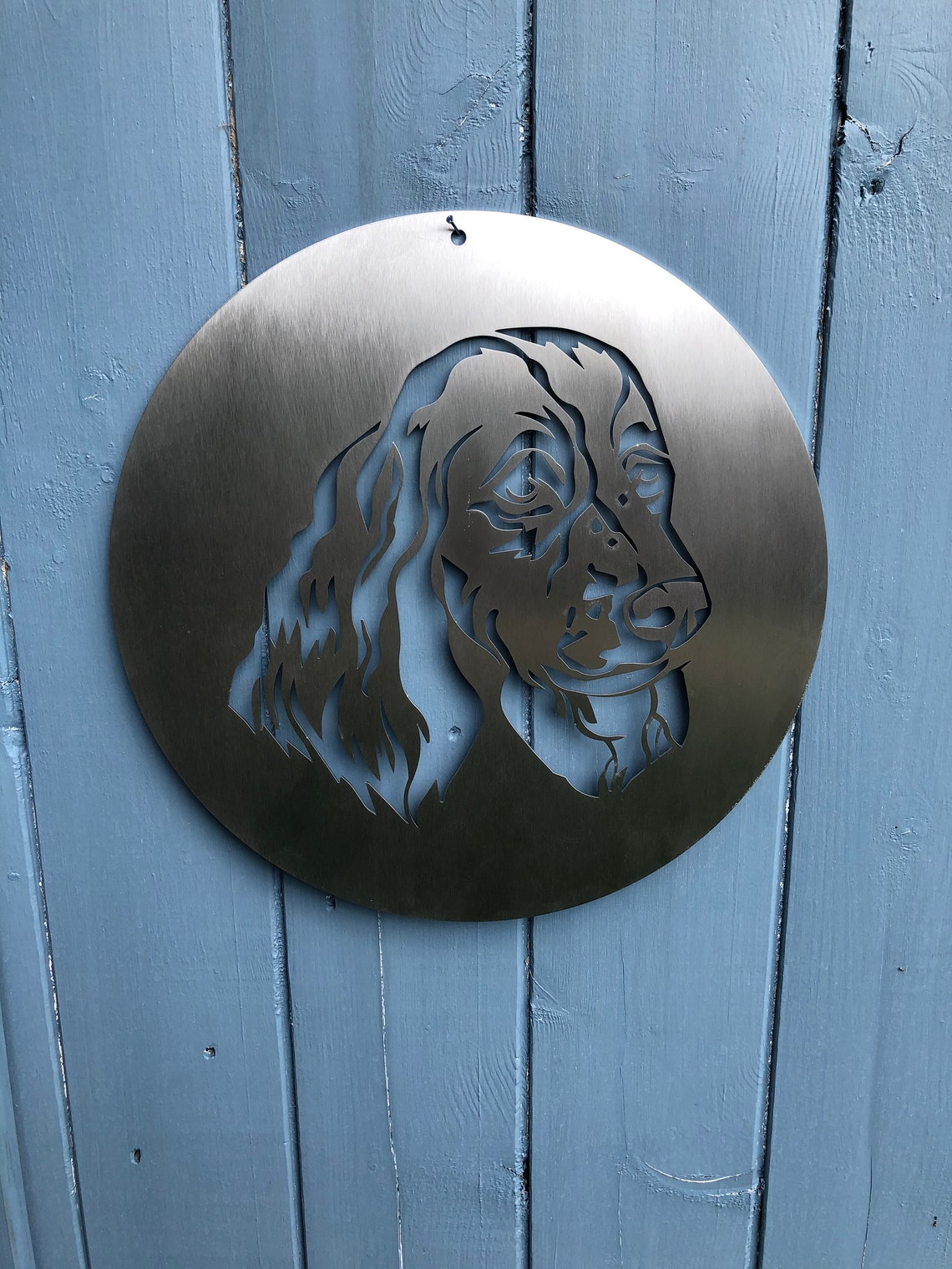 Cocker Spaniel Wall Art Dog Head Metal Art Dog Portrait Etsy