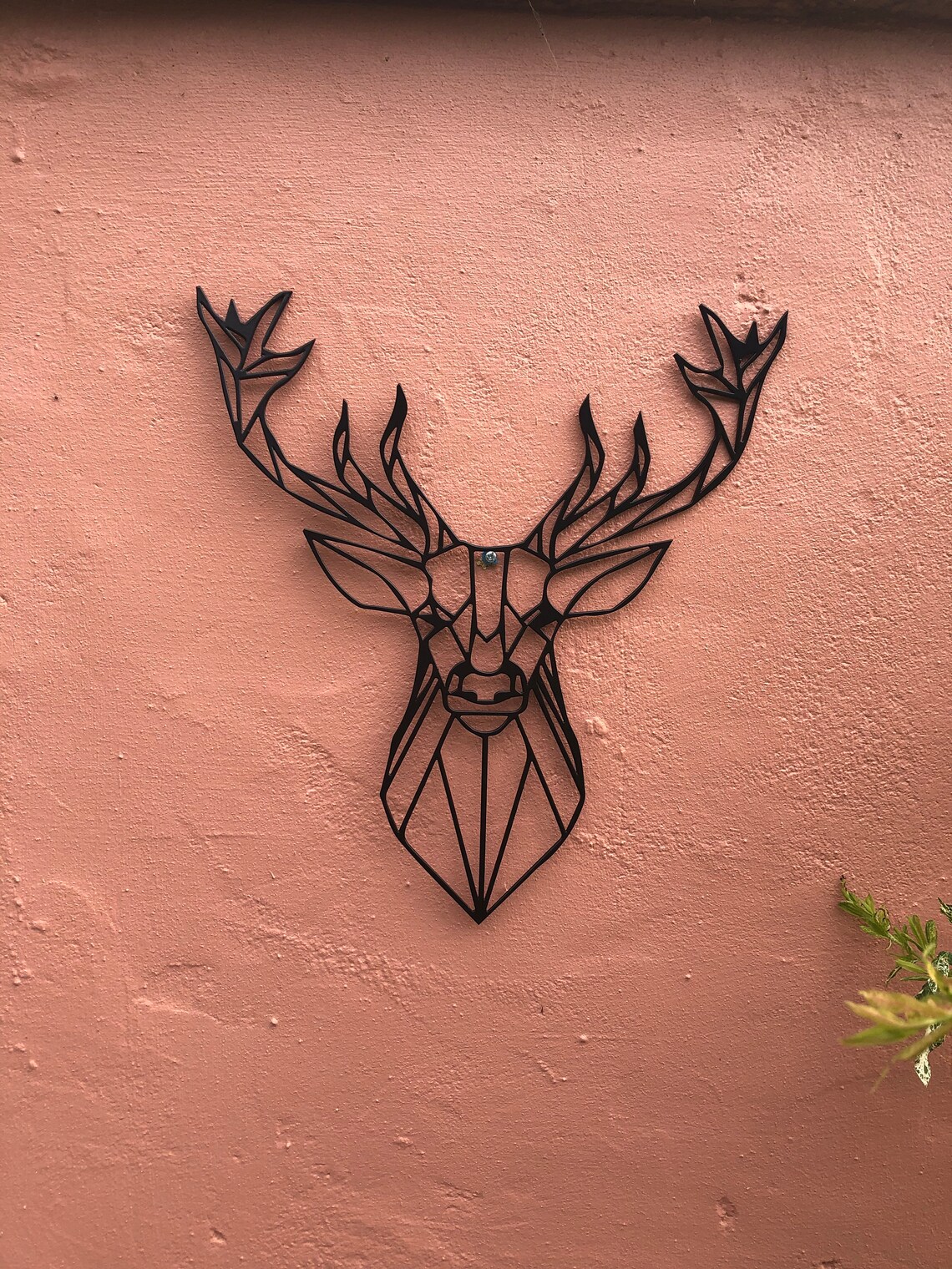 Geometric Stag Head Wall Art Geometric Wall Art Animal Wall Etsy UK