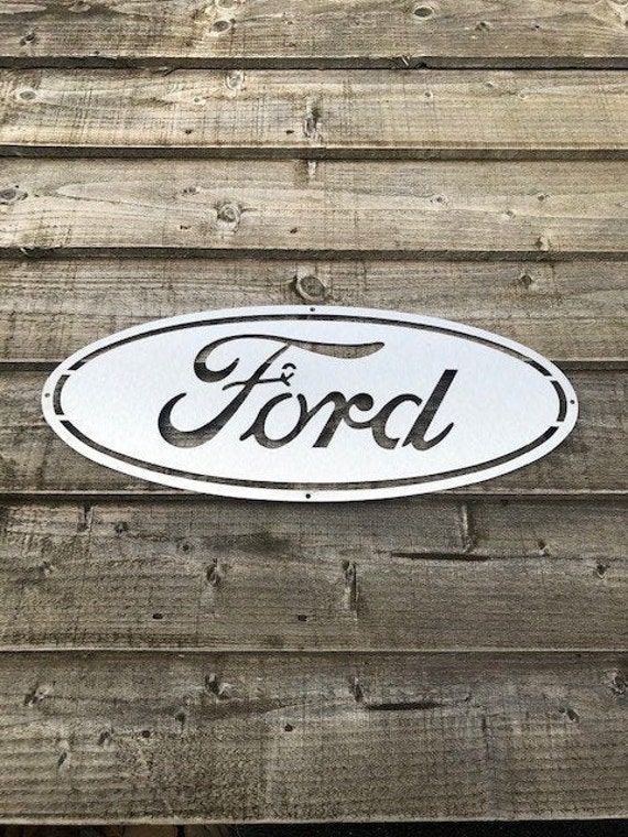 Ford Badge Wall Sign Car Sign Metal Ford Sign Metal Sign Etsy