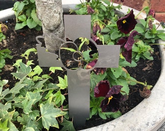 Poppy Cross, Metal Poppy Cross, War Gift, Remembrance , Lest We Forget, Meat Art , War Art
